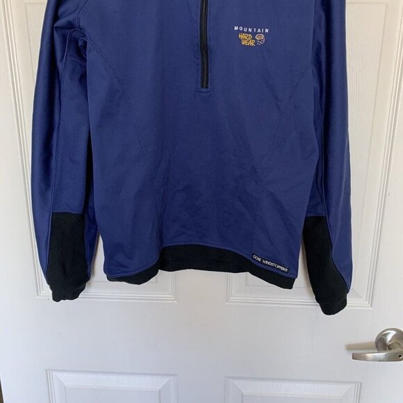 Mountain Hardwear Jacket Women’s Blue Outdoor Soft Shell Quarter Zip Vintage - Picture 3 of 12